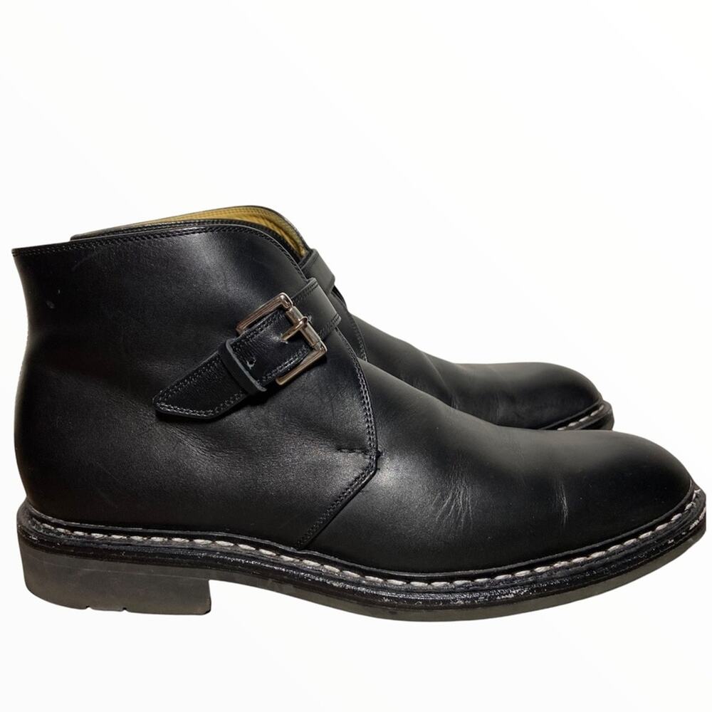 Heschung Chêne Boots Chelsea Calf Leather Munk Strap Black Anilcalf Basalte 7